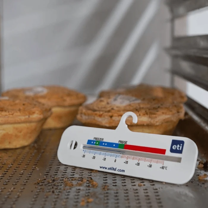 Horisontell termometer för kylskåp och frys