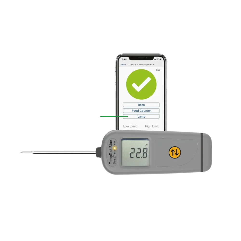 Intelligent Blue Tempest Thermometer med 360 -graders rotationsdisplay