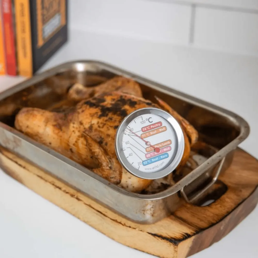 Stor kötttermometer med 60 mm -ring