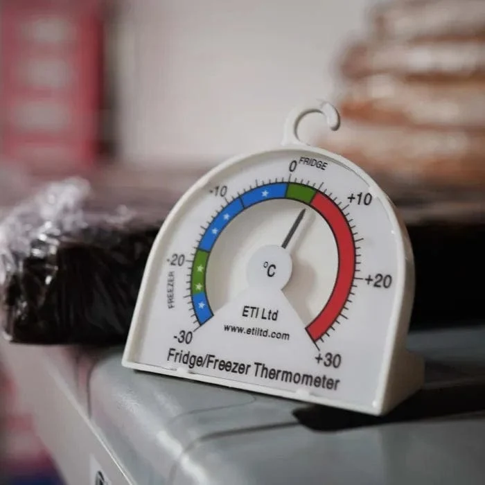 Termometer för kyl eller frys med 70 mm urtavla