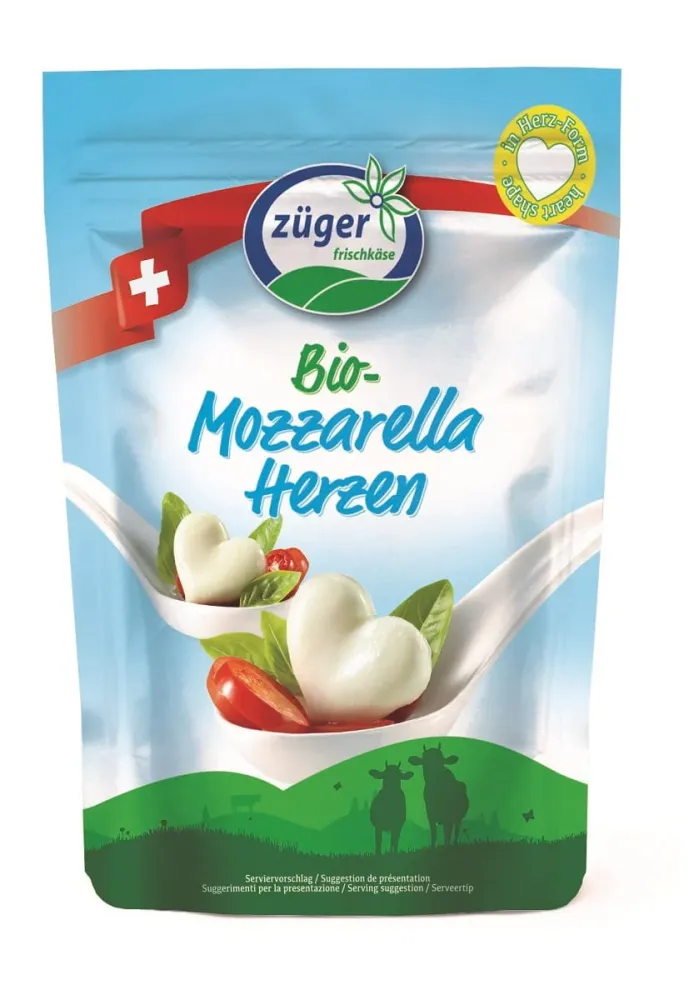 EKOLIG MOZZARELLA I HJÄRTFORM 260 g (130 g) - ZUGER