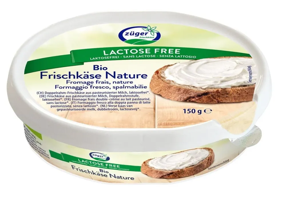 Ekologisk färskost med reducerat laktosinnehåll 150 g - ZUGER