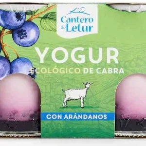 Ekologisk getyoghurt med blåbär 2x125 g CANTERO DE LETUR