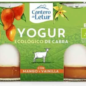 Ekologisk getyoghurt med mango och vanilj 2x125 g CANTERO DE LETUR