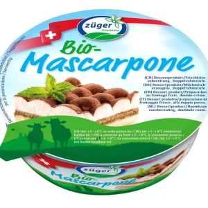 Ekologisk vanilj Mashcarpone 250 g - ZUGER