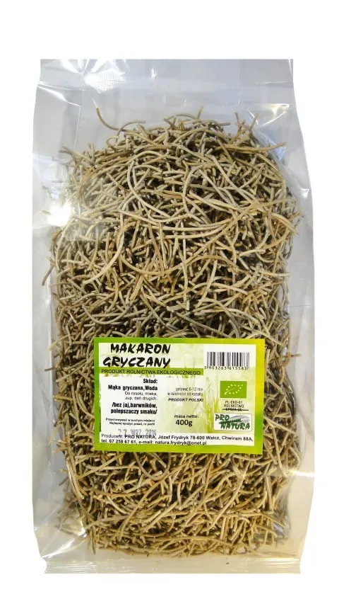 Ekologiska bovetenudlar trådar 400g PRO NATURA
