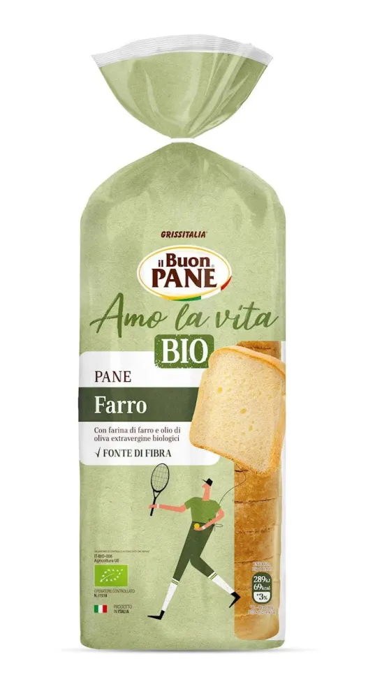 Ekologiskt rostat dinkelbröd 400 g - IL BUON PANE