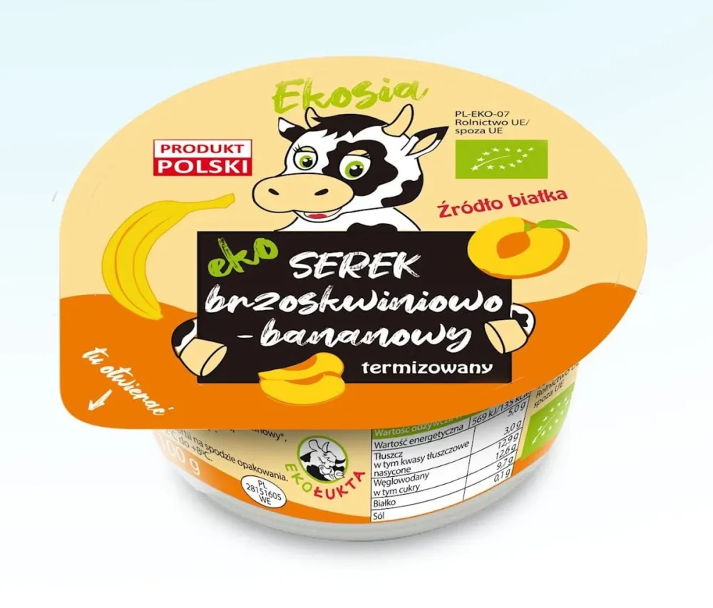 FROMAGE PÊCHE-BANANE EKOLOGISKT 120 g - ECO LUKTA