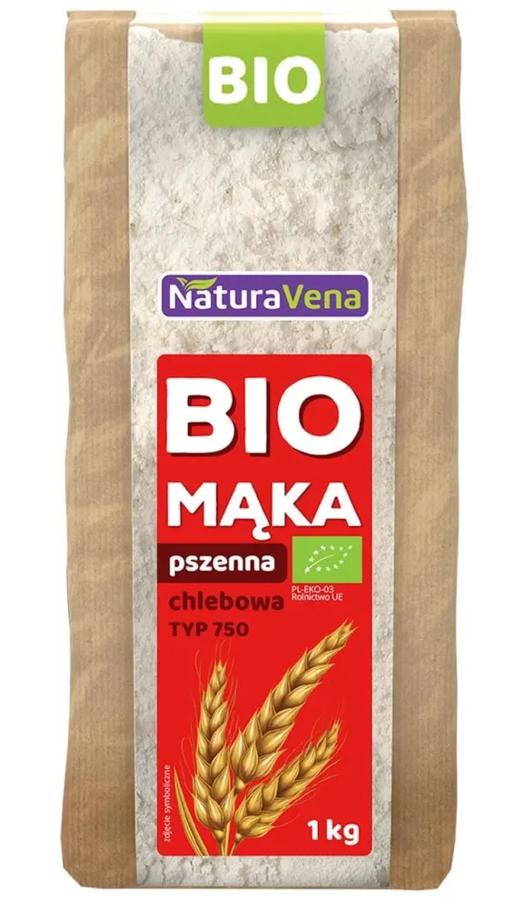 Fullkornsvetemjöl Typ 750 EKO 1 kg - NATURAVENA