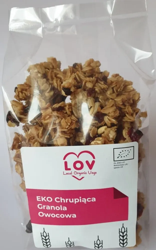 Granola med knaprig frukt 100g EKO LOCAL VEGE BIO