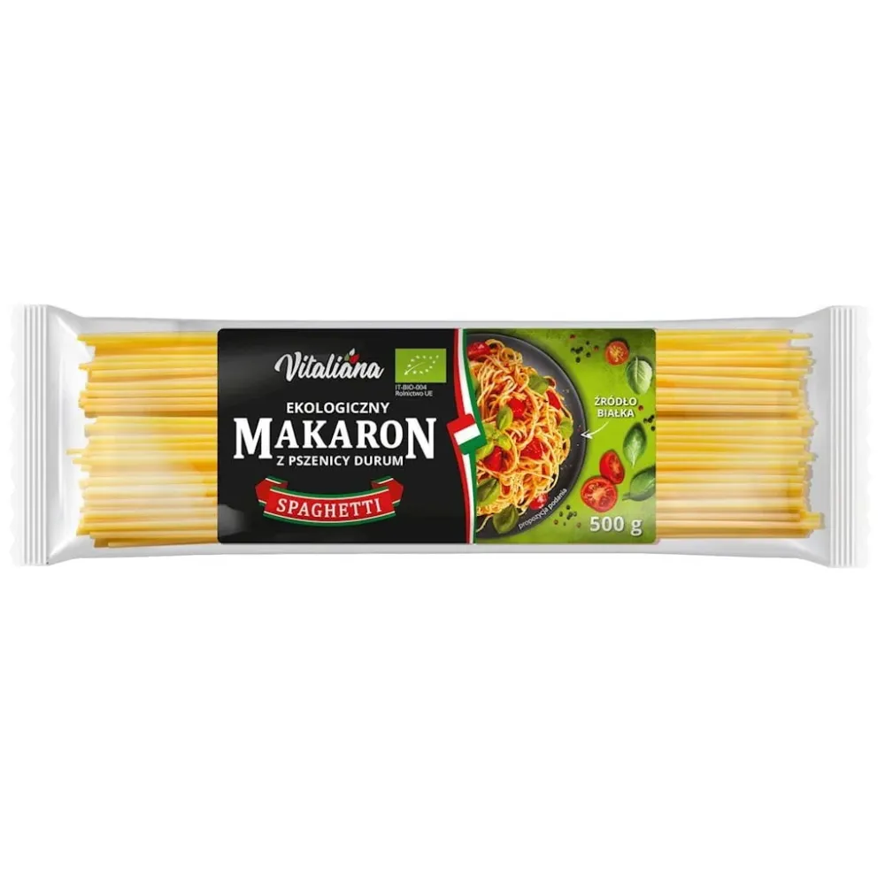 SPAGHETTI PASTA (HÅRT OST) EKO 500 g - VITALIANA