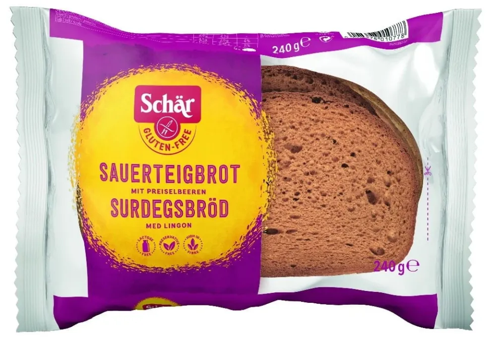 Surdegsbröd - pain au levain, glutenfritt 240 g SCHAR