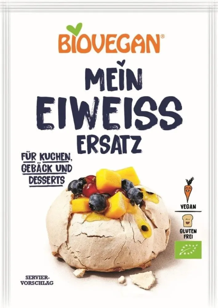Äggproteinsubstitut i pulverform, veganskt glutenfritt EKO 40 g - BIOVEGAN