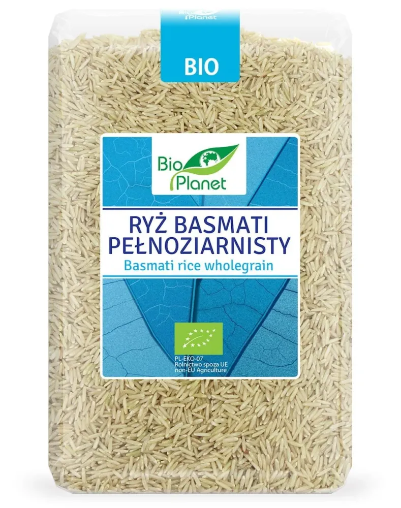 Ekologiskt fullkorns basmatiris 2 kg - BIO PLANET