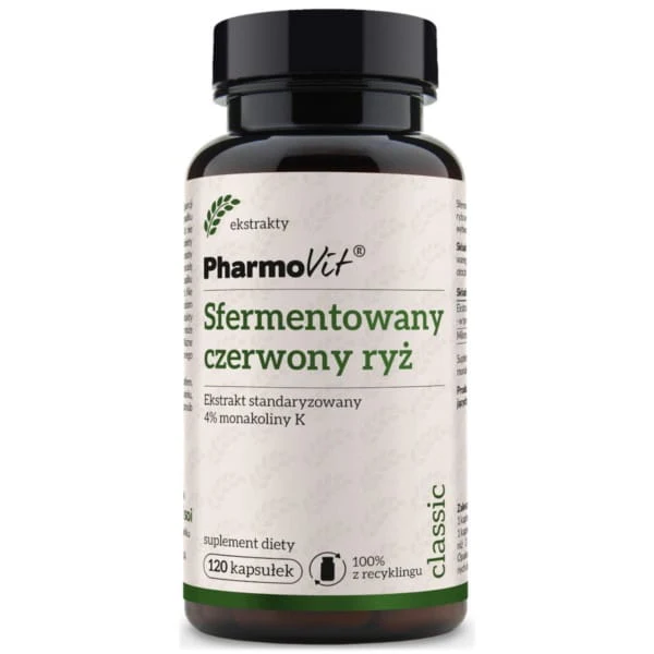EXTRAKT AV FERMENTERAT RÖDRIS 120 KAPSLAR - PHARMOVIT (CLASSIC)