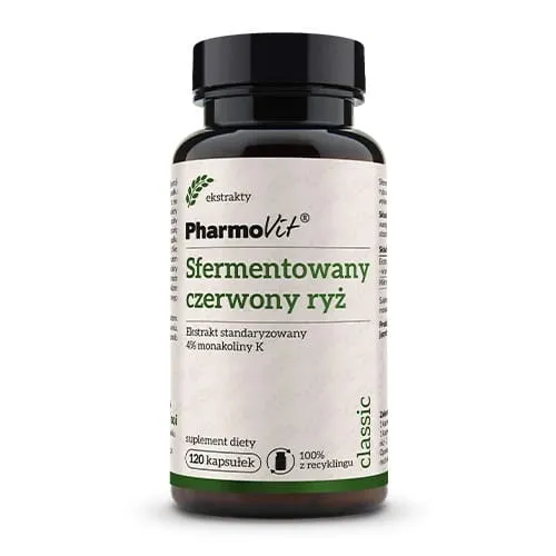 EXTRAKT AV FERMENTERAT RÖDRIS 120 KAPSLAR - PHARMOVIT (CLASSIC)