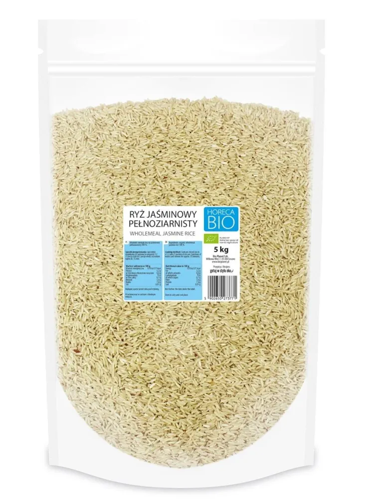 Fullkorns jasminris ekologiskt 5 kg HORECA