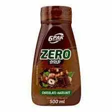 6PAK Syrop Zero 500 ml med choklad-nötsmak