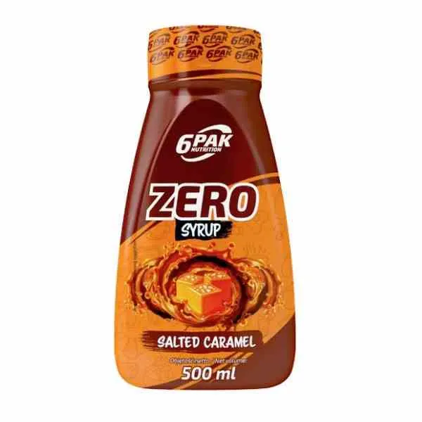 6PAK Syrop Zero 500 ml med smak av salt karamell