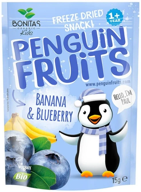 Banan och blåbär BIO frystorkade 15 g