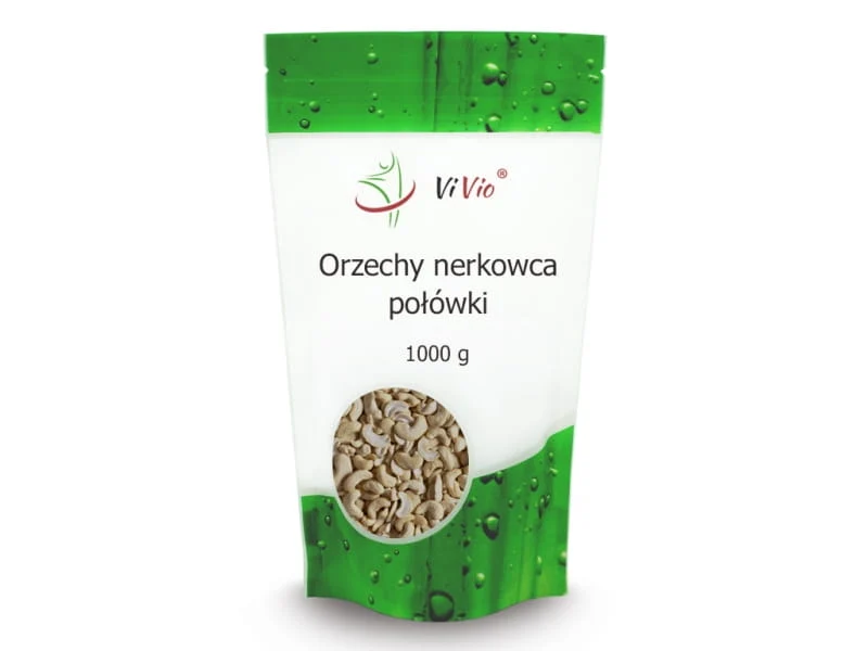 Cashewnötter, halvor 1000g - VIVIO