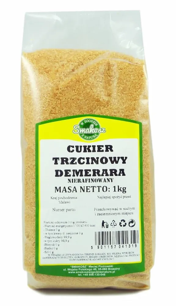 Demerara rörsocker 1kg DELICIOUS