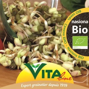 Ekologiska mungbönor för groddning 30 g VITA LINE
