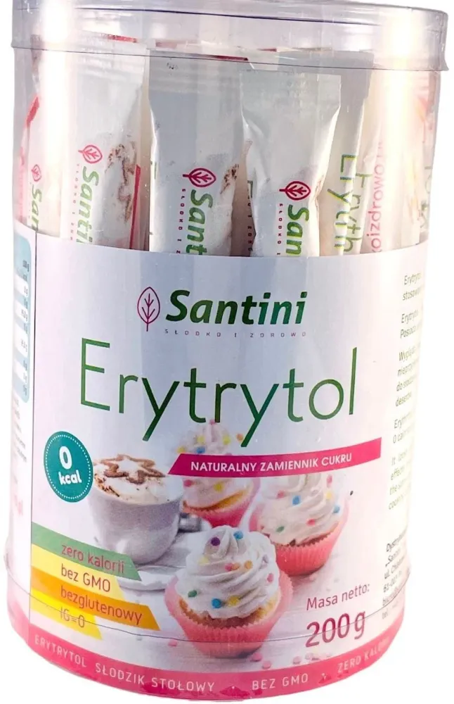 ERYTRITOL I PÅSAR (40 x 5 g) 200 g - SANTINI