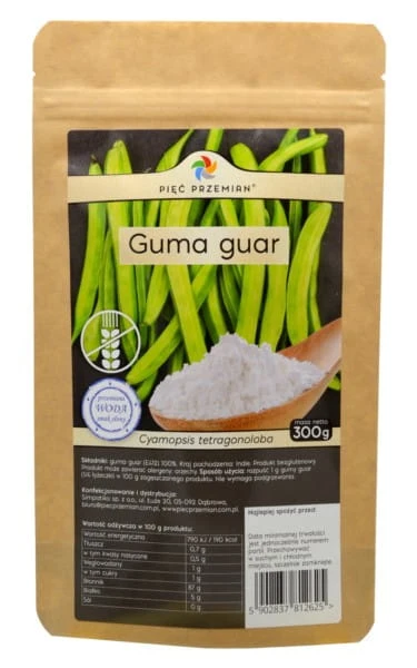 Fem transformationer Gomme de guar 300 g