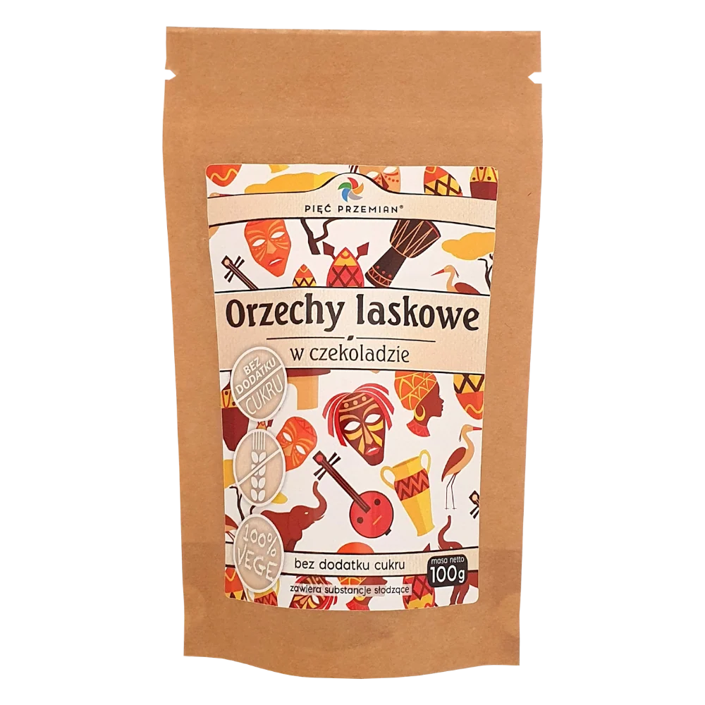 FIVE CHANGES hasselnötter med choklad utan tillsatt socker glutenfria 100g