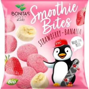 Frystorkad snack jordgubb-banan-yoghurt EKO 10 g