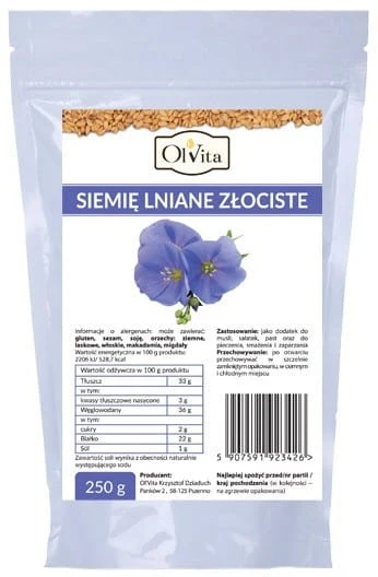 Gyllen linfrön 250g OLVITA