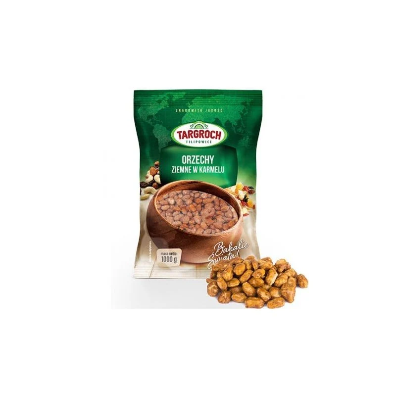 Jordnötter med karamell - 1000 g Targroch