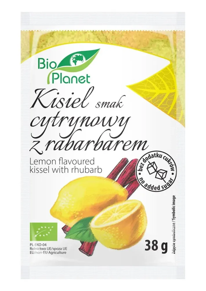 KISIEL MED CITRON- OCH RABARBERSMAK EKOLOGISK 38 g - BIO PLANET