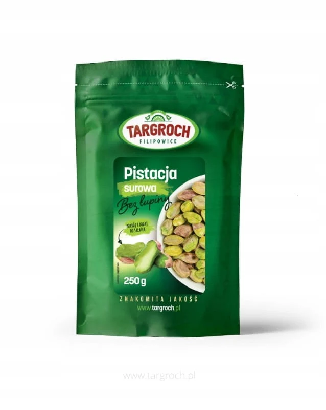 Rå pistagenötter (skalade) - HELA - 250 g Targroch