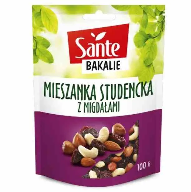 Sante Bakalia Studentblandning med mandel 100g