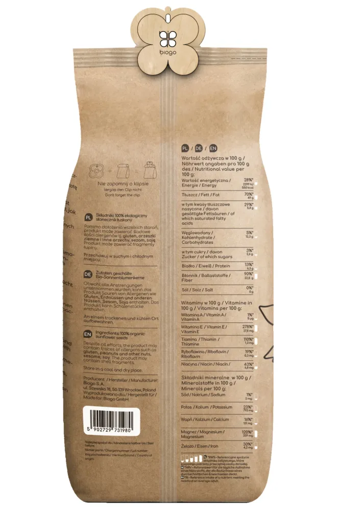 SKALAD SOLROS BIO 1 KG BIOGO