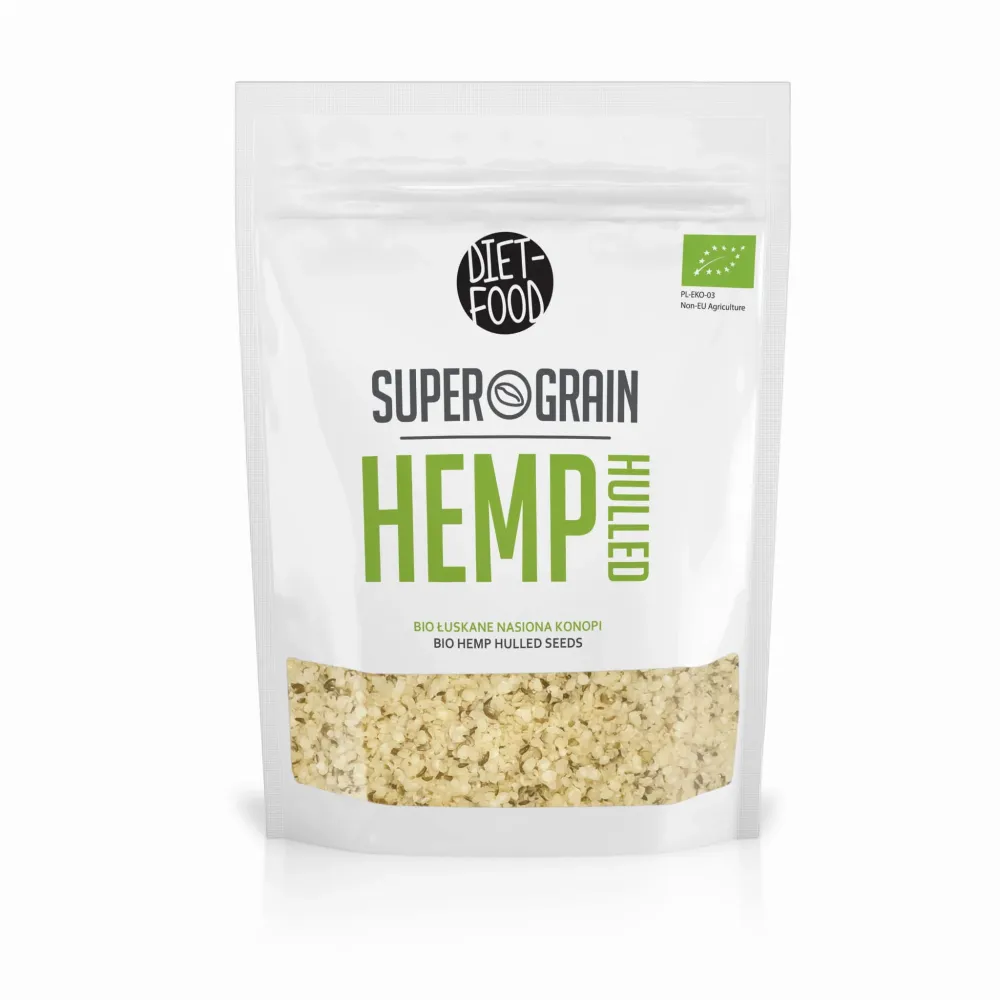 Skalade hampa frön 200g EKO DIET - FOOD