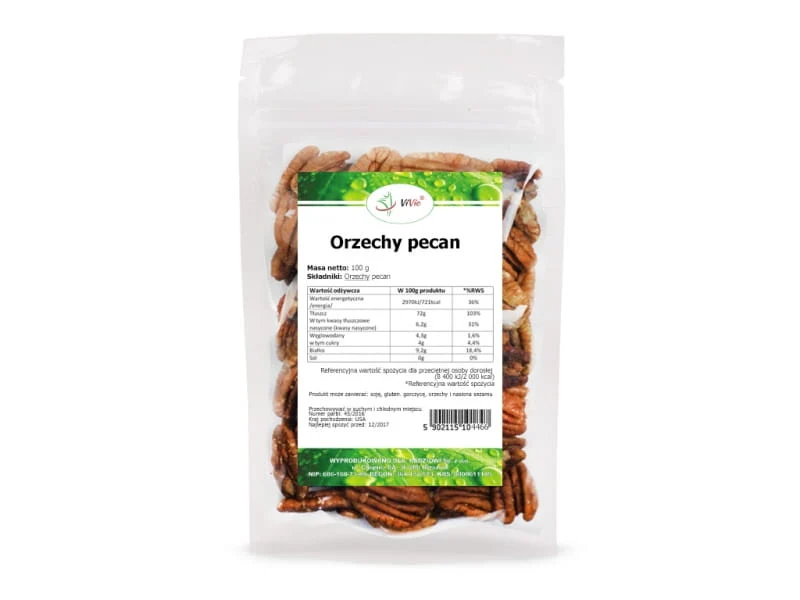 Skalade pekannötter 100g VIVIO
