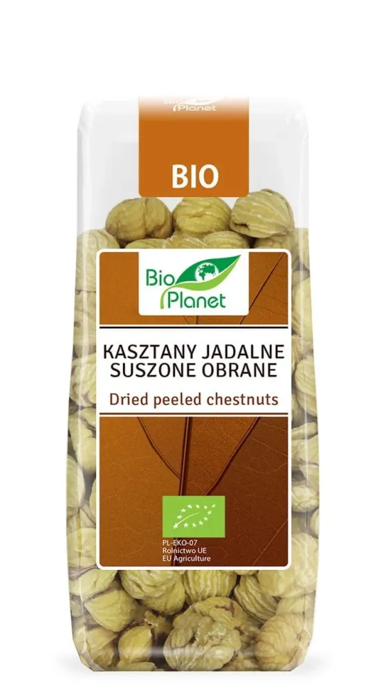 Skalade ätbara torkade kastanjer BIO 200 g - BIO PLANET