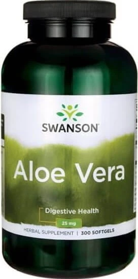 Aloe Vera 25mg 300 kapslar SWANSON