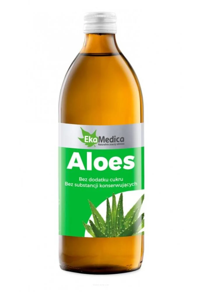Aloe vera-juice med fruktkött 500ml EkaMedica