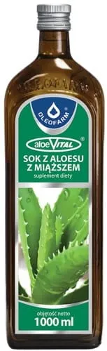 Aloe vera-juice med fruktkött 1l OLEOFARM
