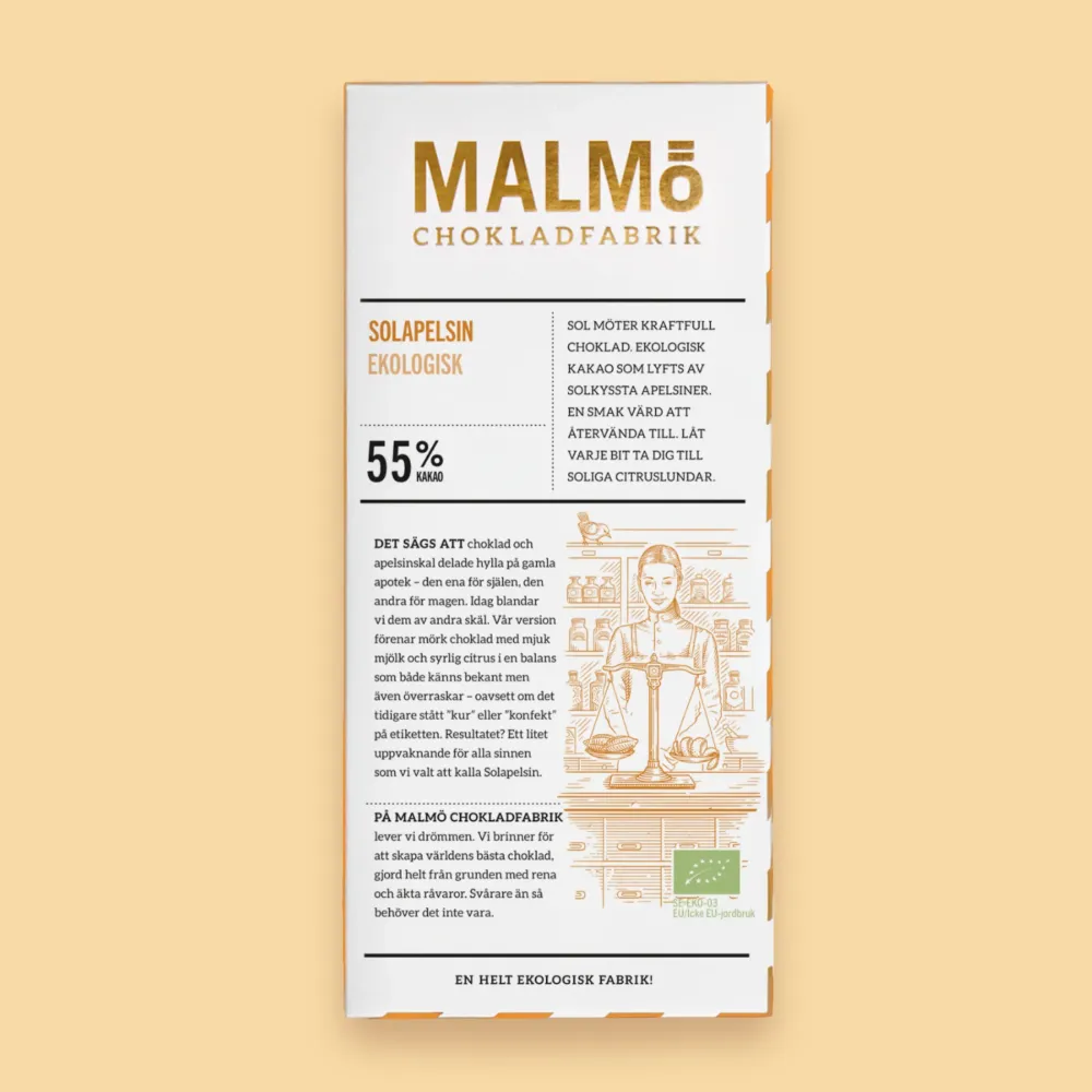 Solapelsin 55% - chokladkaka