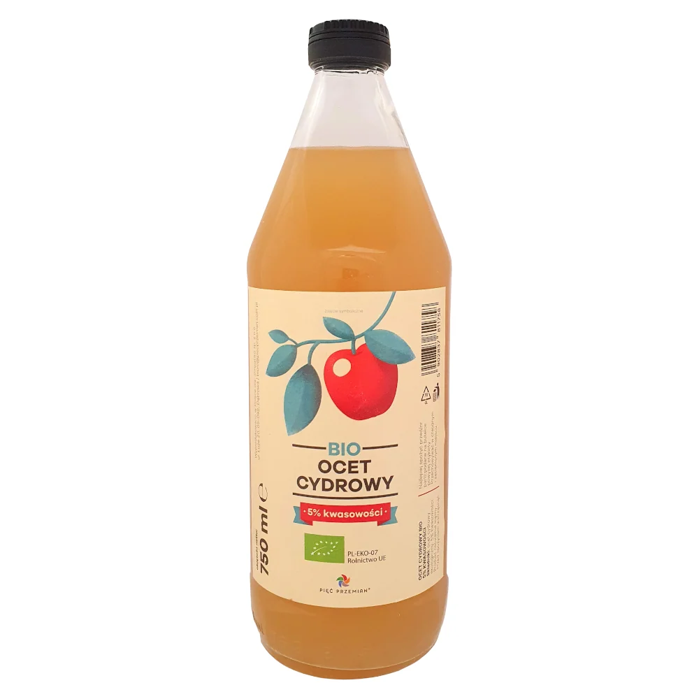 FEM FÖRÄNDRINGAR Äppelcidervinäger 5% ofiltrerad EKO 750ml