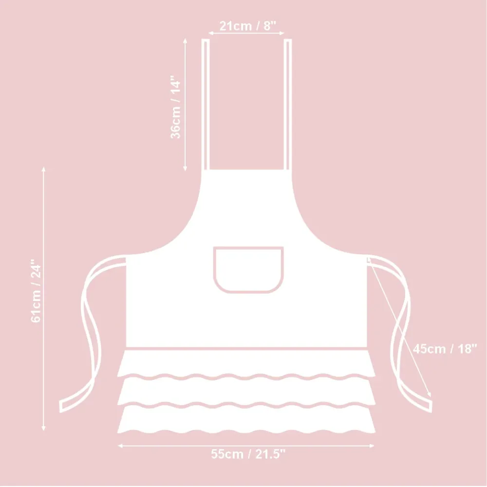 Kids Apron - Lemon Linen | Stain Resistant