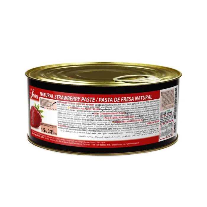 Koncentrerad Jordgubbspasta – 1,5 kg