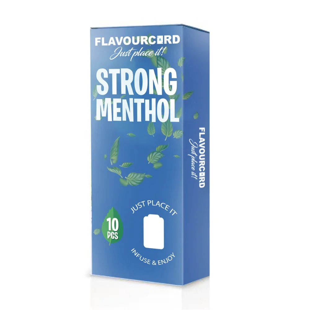10 st FlavourCard Strong Menthol Aroma Card