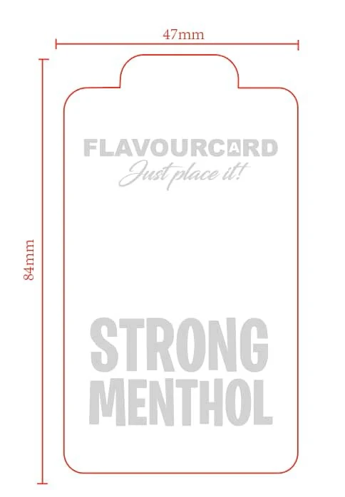 10 st FlavourCard Strong Menthol Aroma Card