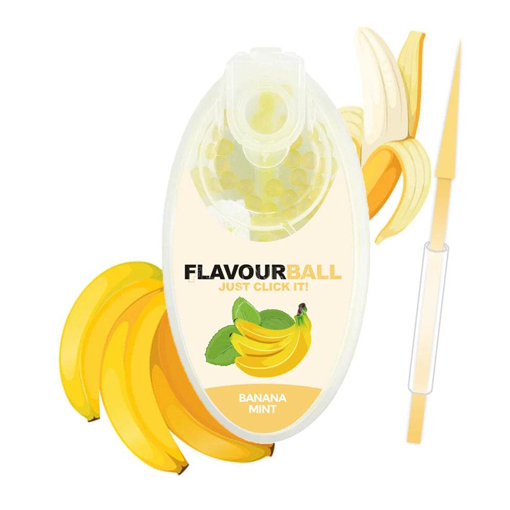 100 st coola bananmyntsmakbollar i pod